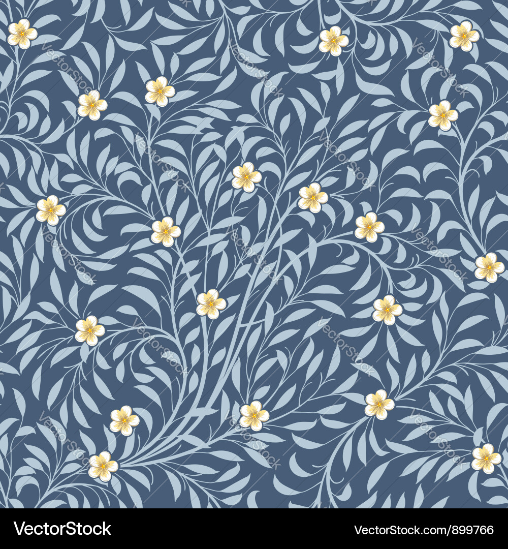 Elegant Floral Wallpaper vector image