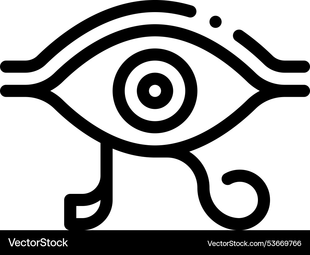Eye patch icon thin linear style design isolated Eye patch icon thin linear style design isolated vector image