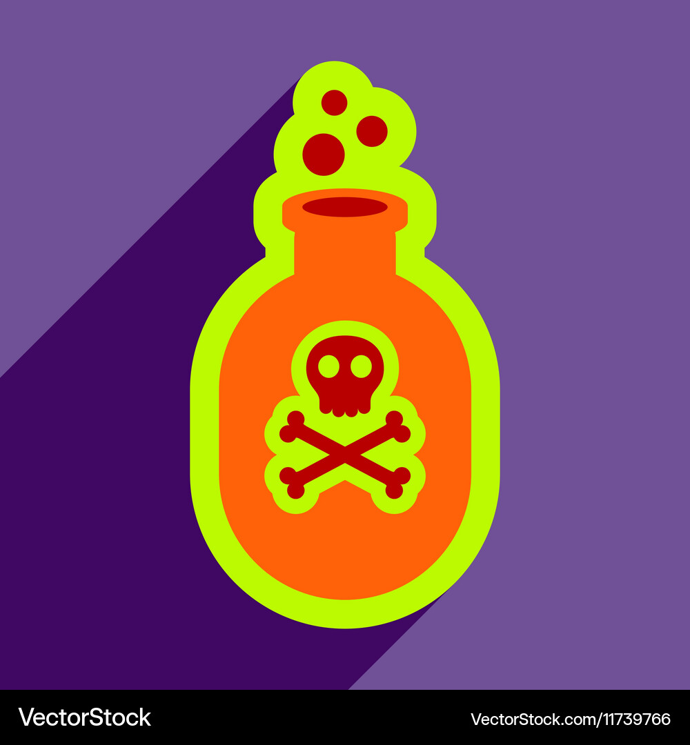 Flat with shadow icon and mobile application Vector Image
