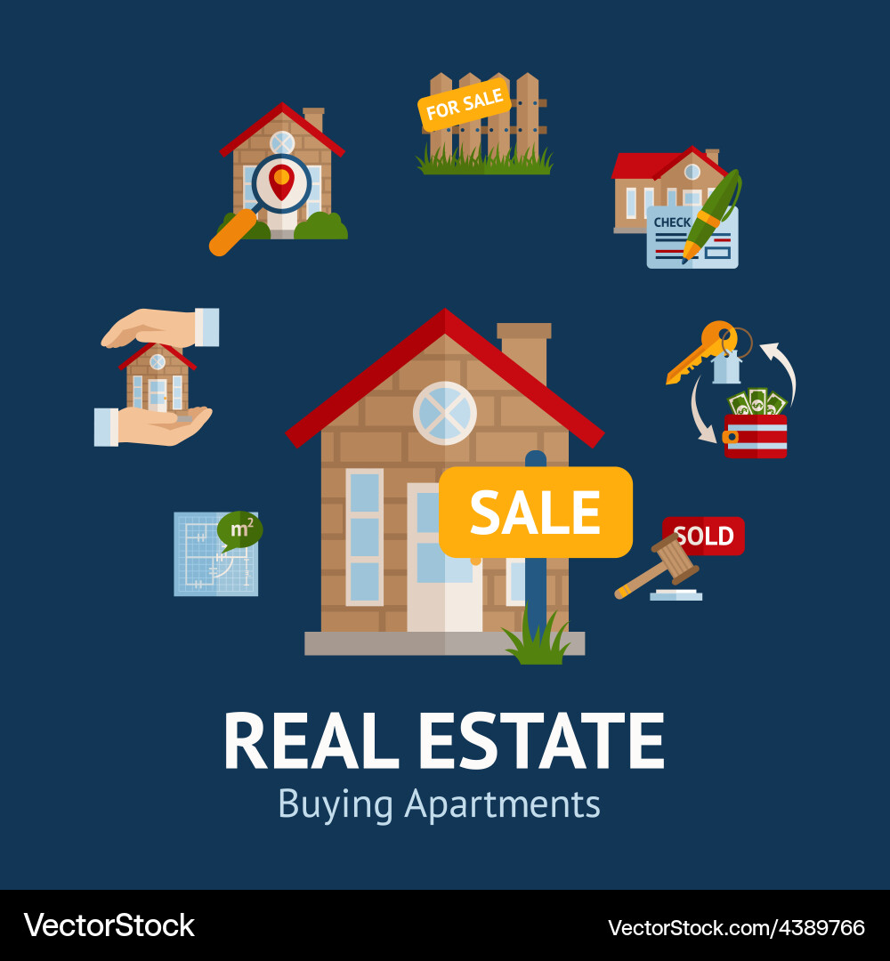 Real estate Royalty Free Vector Image - VectorStock