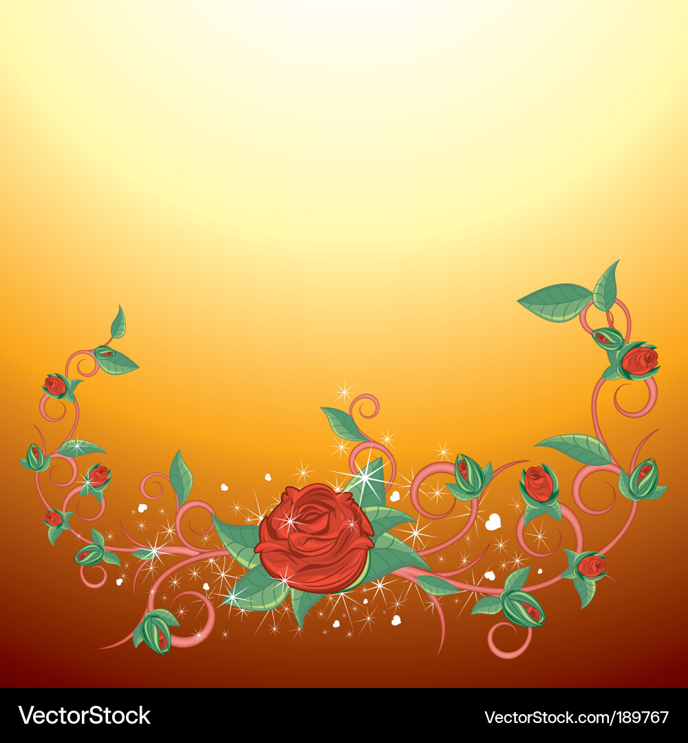 Rose Card Vektorbild