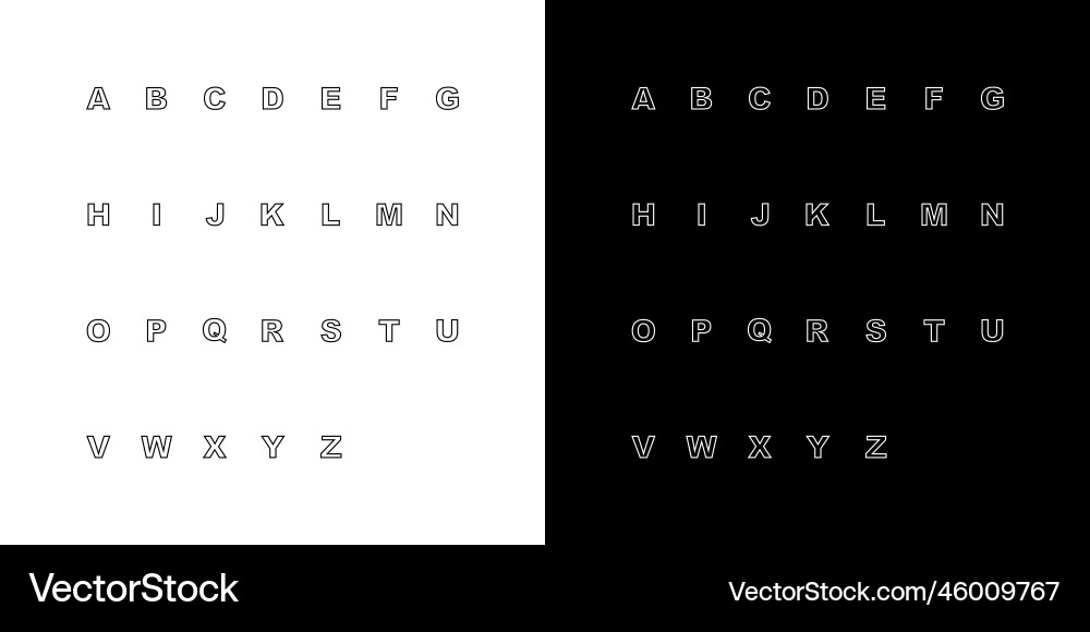 Set of abstract initial a-zmonogram logo design vector image