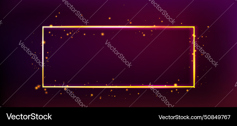 Sparkling golden frame isolated on red background Sparkling golden frame isolated on red background Vector Image