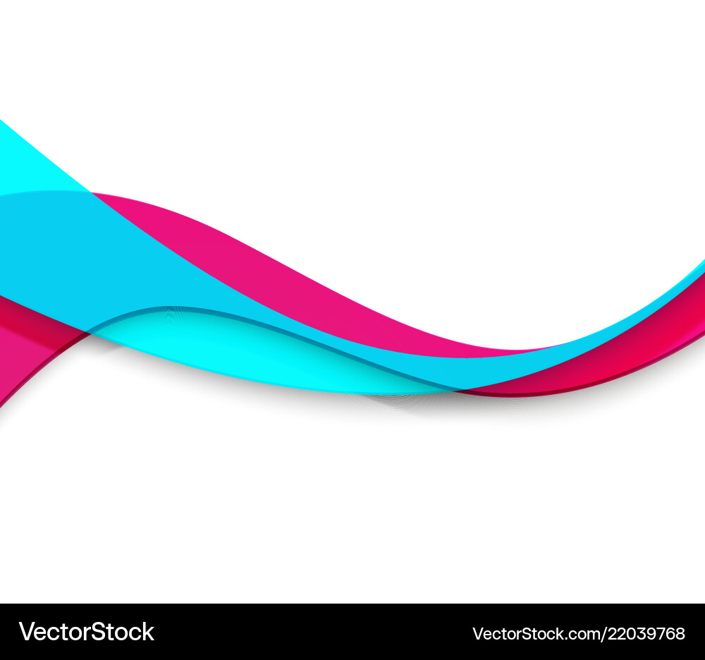 Abstract Color Wave Flow vector image