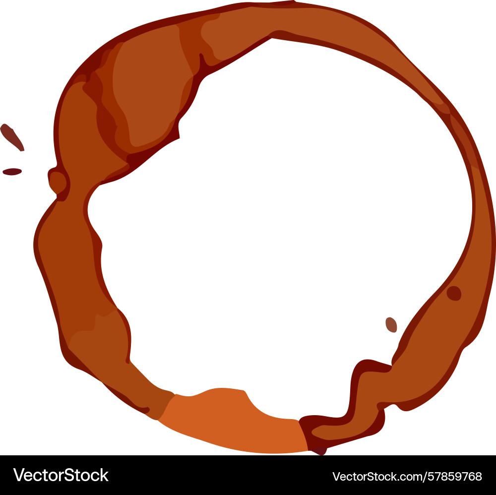 Freshly brewed coffee creating a distinct circular Freshly brewed coffee creating a distinct circular vector image