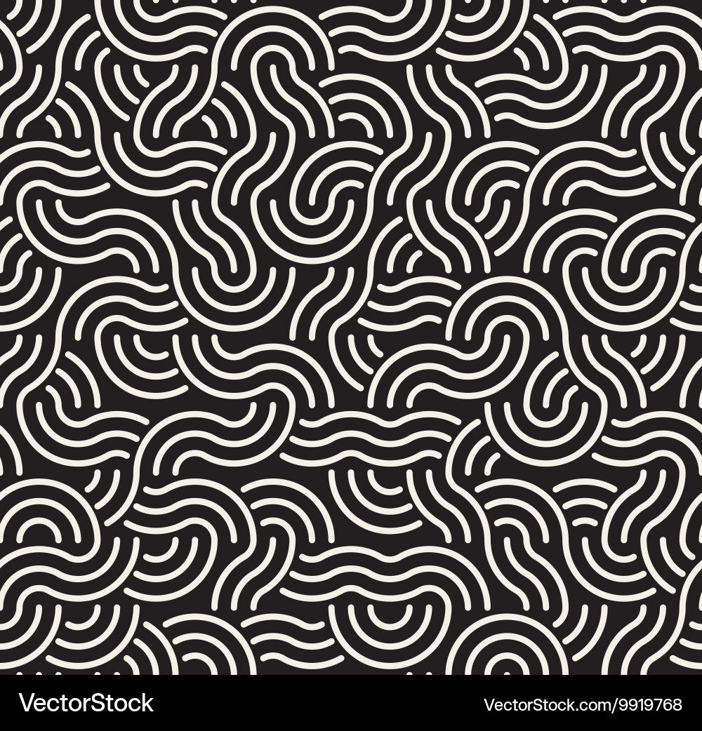 Interlocking Arc Lines Pattern vector image