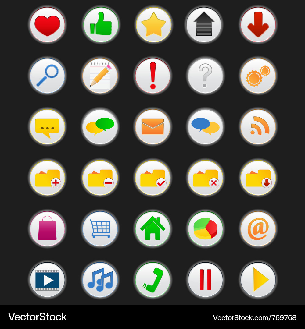 Web Icon Set vector image