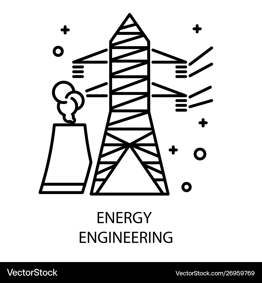 Water station and nuclear plant energy Water station and nuclear plant energy vector image
