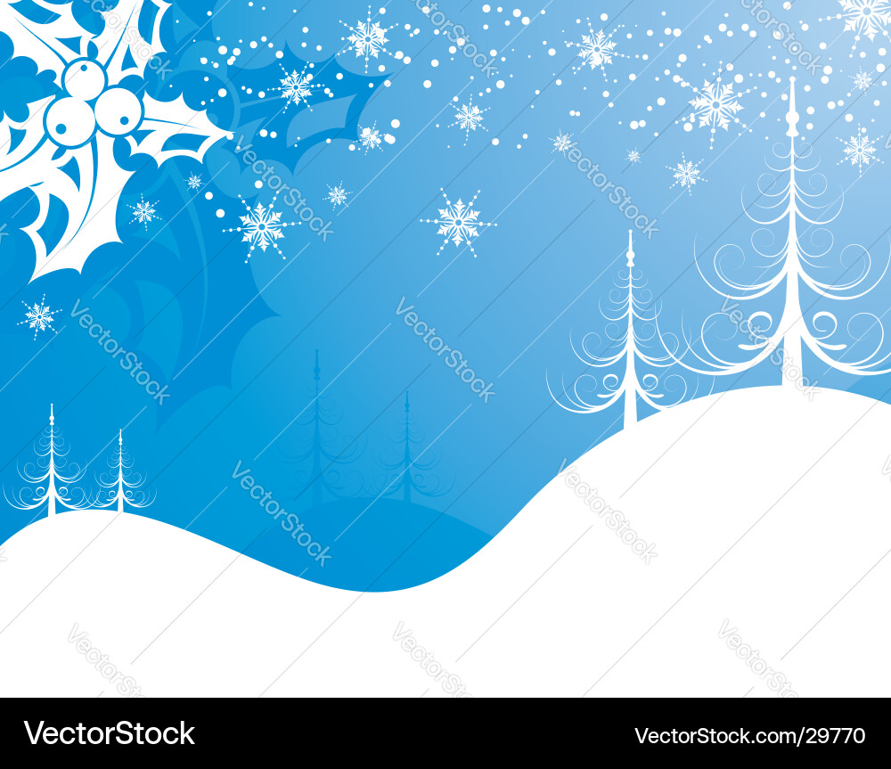 Abstract Snowflake Background vector image