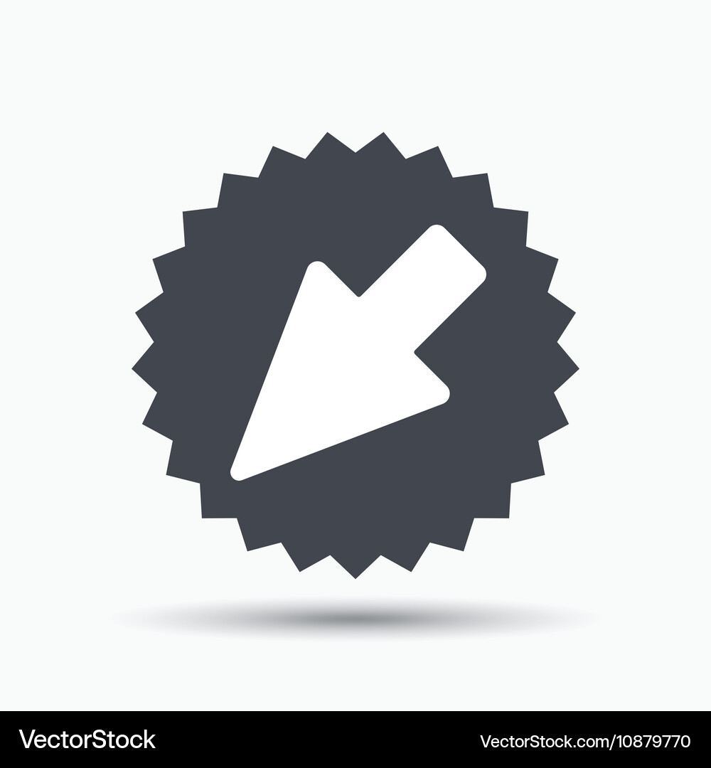 Cursor icon computer position marker sign Vector Image