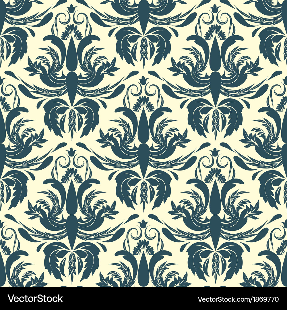 Damask pattern Vector Image