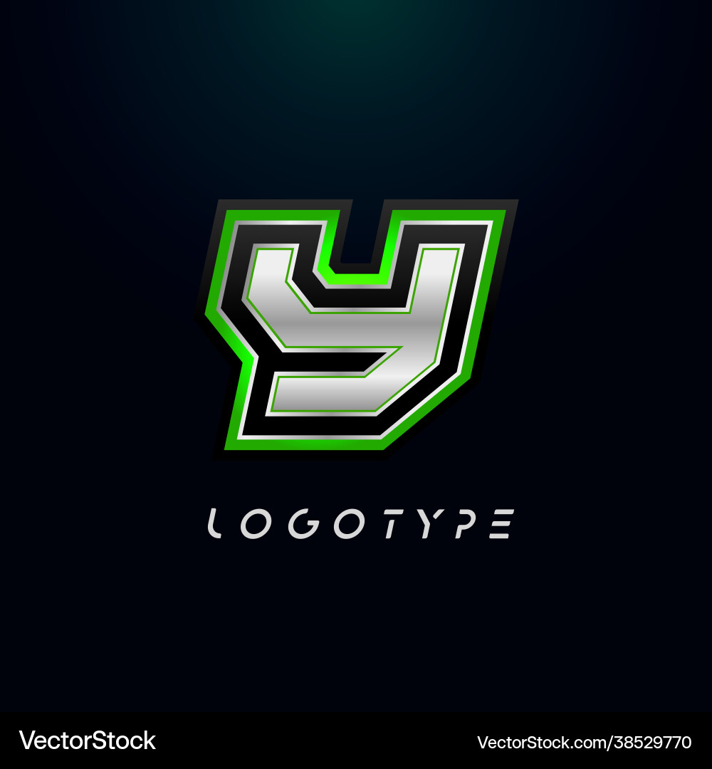 Letter y for video game logo and super hero Letter y for video game logo and super hero vector image