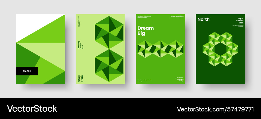 Geometric poster design creative brochure Vector Image