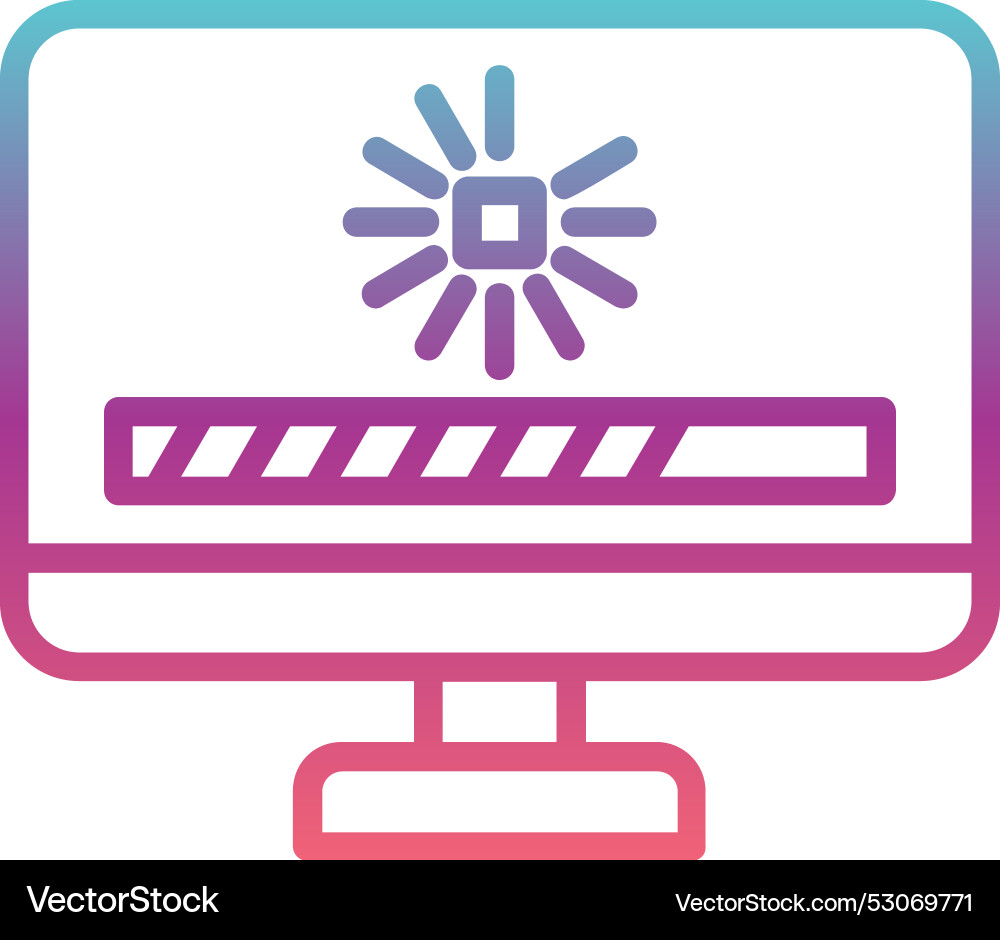 Loading line gradient design Vector Image