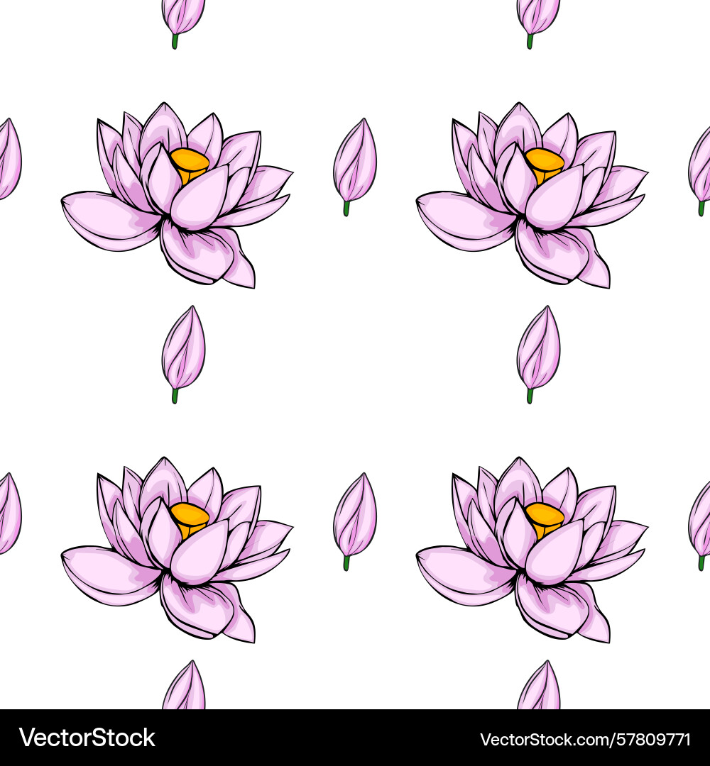 This seamless pattern features a delicate This seamless pattern features a delicate Vector Image