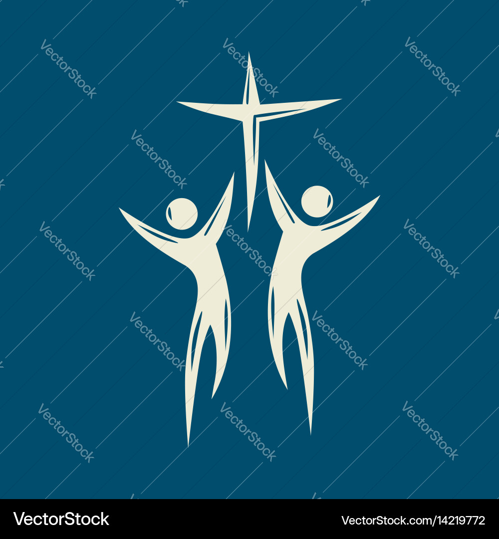 Christian Unity Logo Vector Image