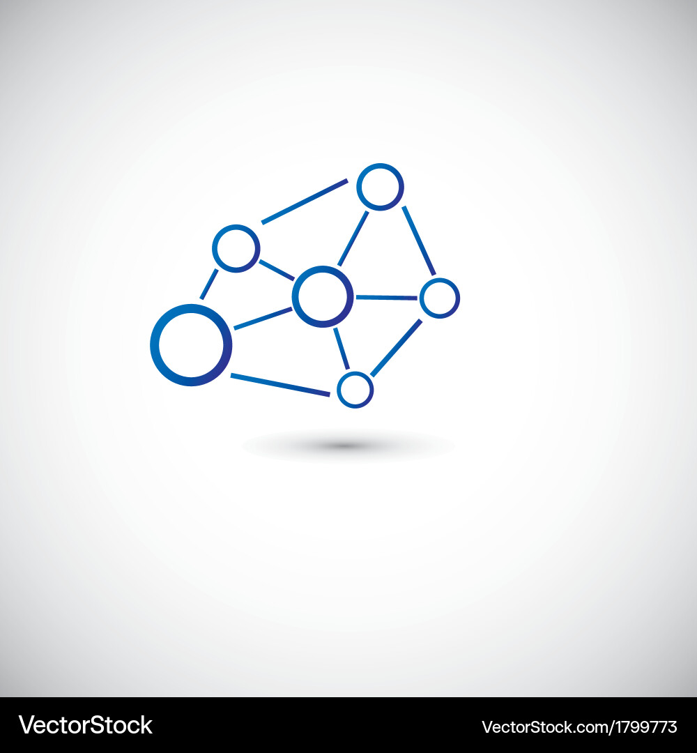 Abstract Connection Icon vector image