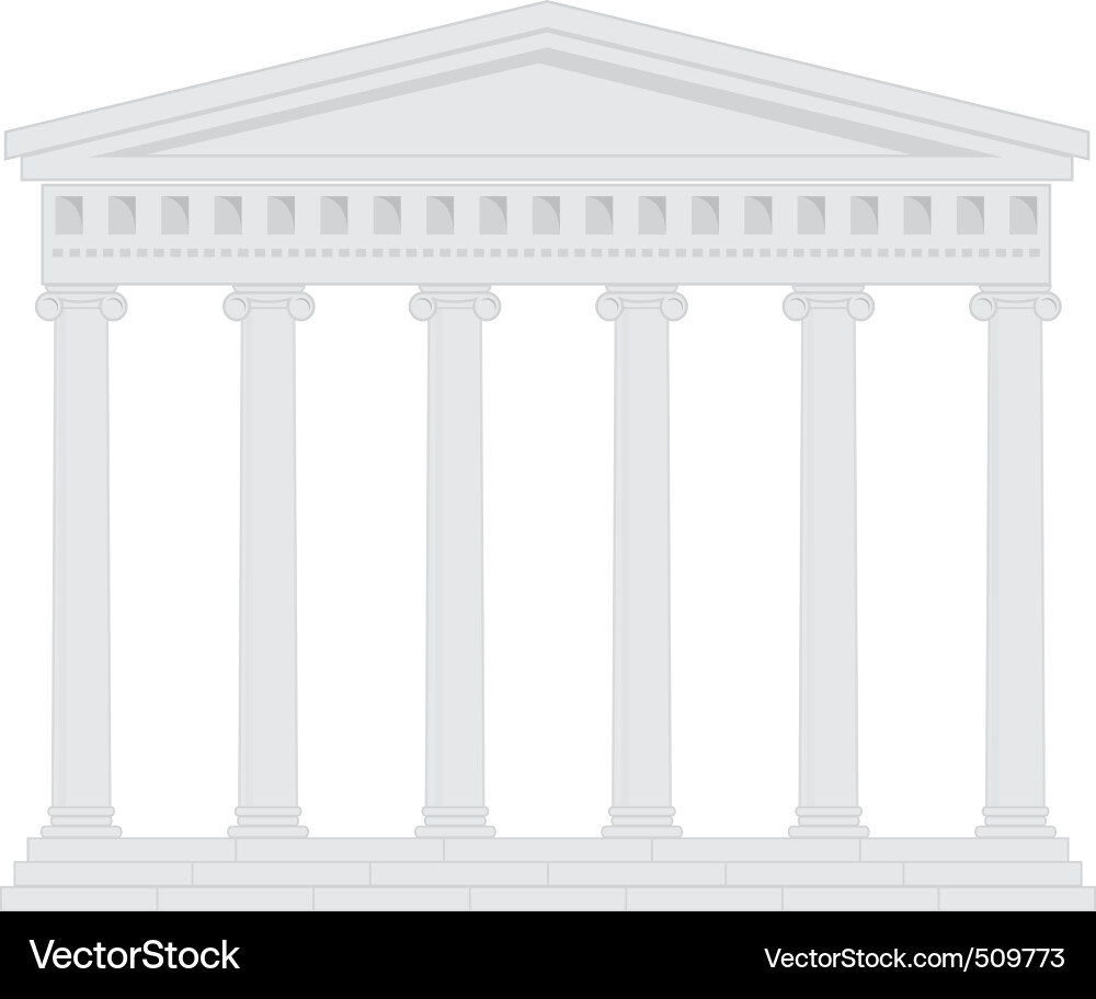 Classical Portico Architecture vector image