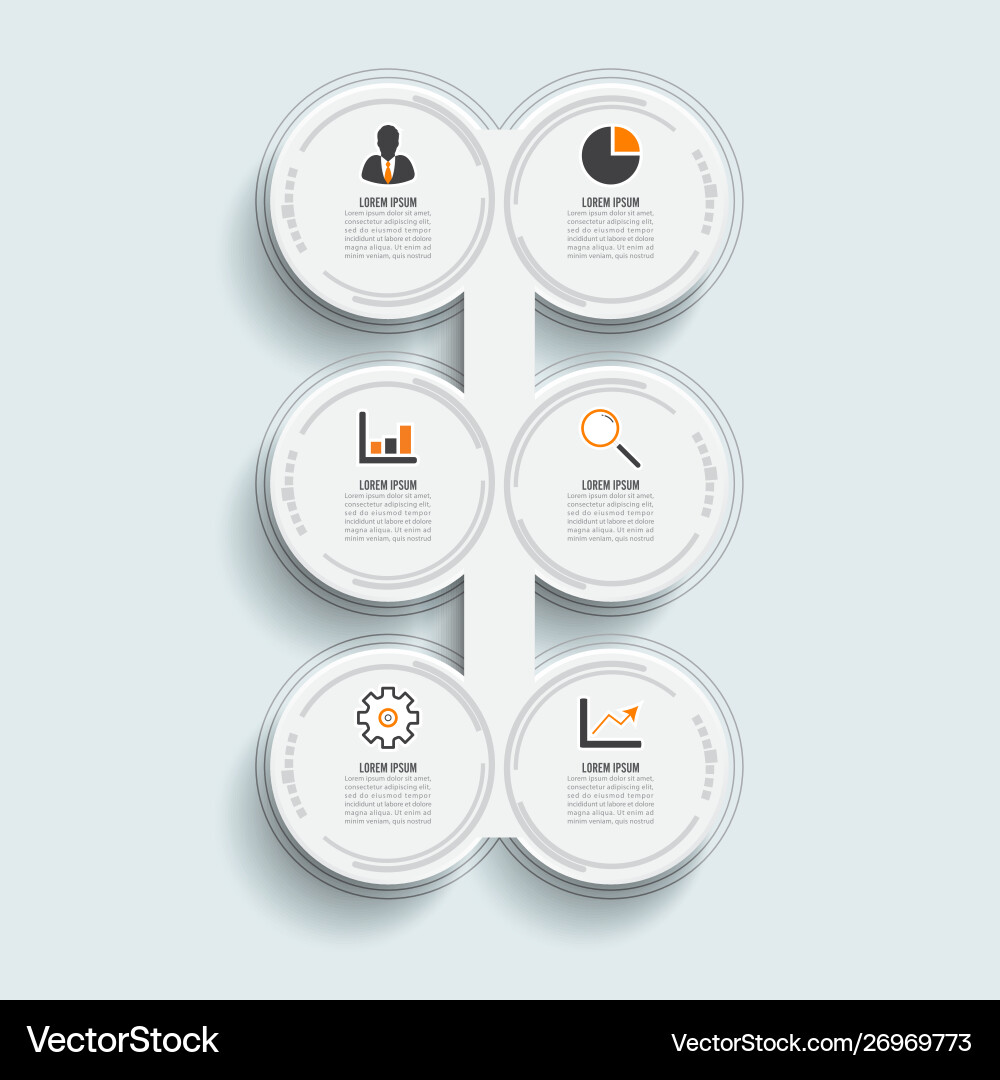 Template timeline infographic colored horizontal Vector Image