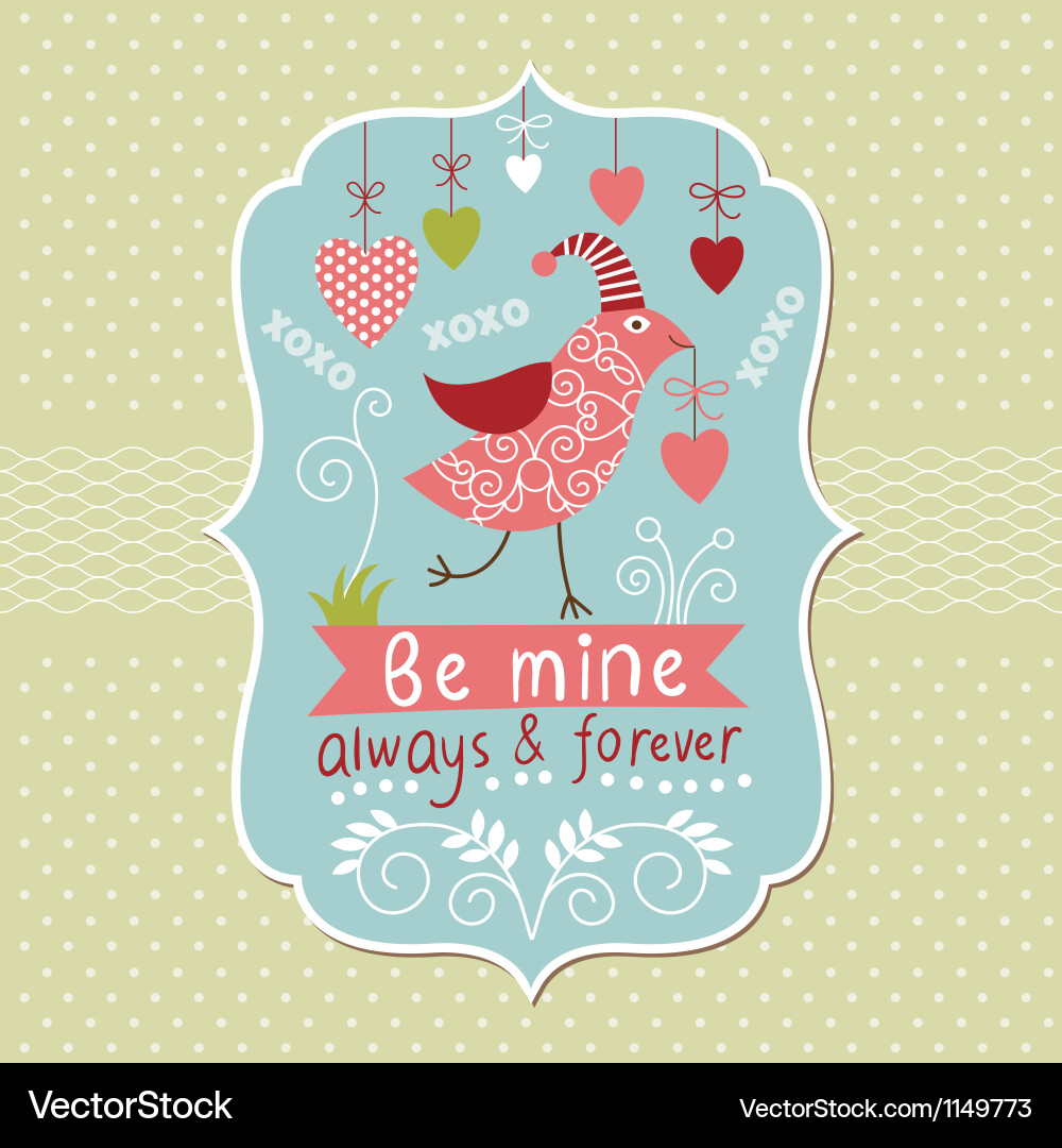 Valentines day card Vector Image