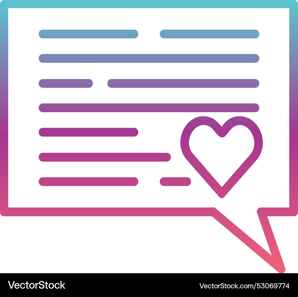 Message line gradient design Vector Image