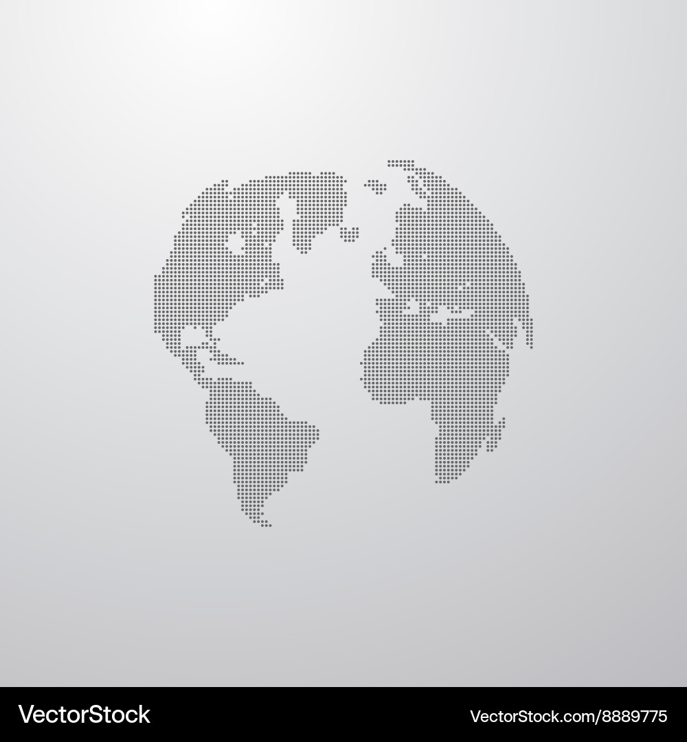 Global World Map Vector Image
