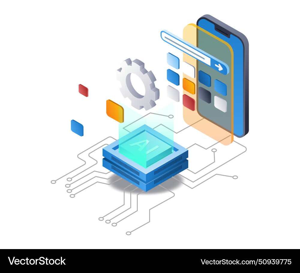 Process of creating a smartphone application Process of creating a smartphone application vector image