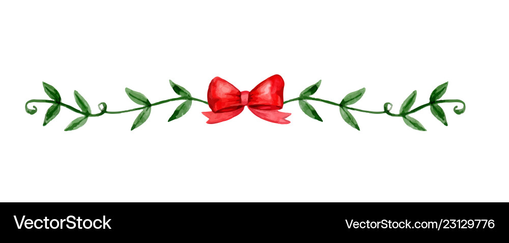 Christmas decoration watercolor Christmas decoration watercolor vector image