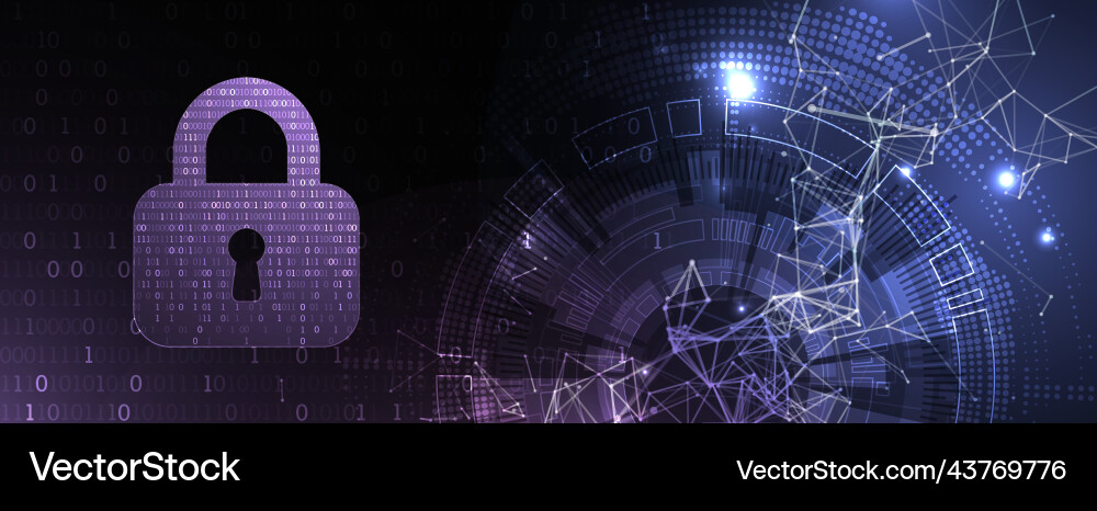 Protection background technology security encode Vector Image