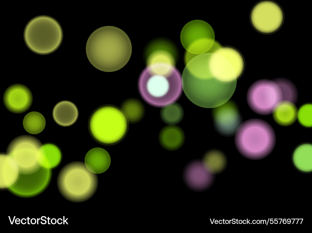 Abstract color shining bokeh isolated Vector Image