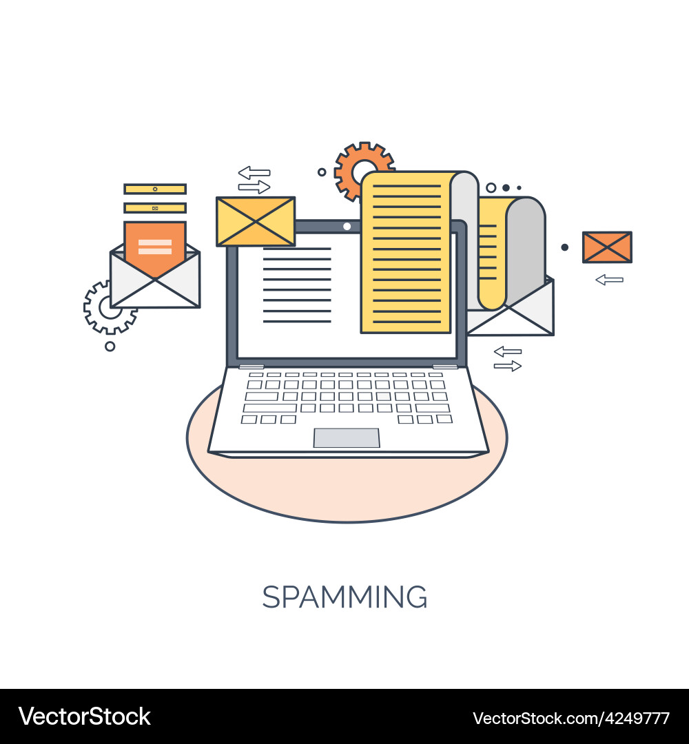 Flat computing background Vector Image