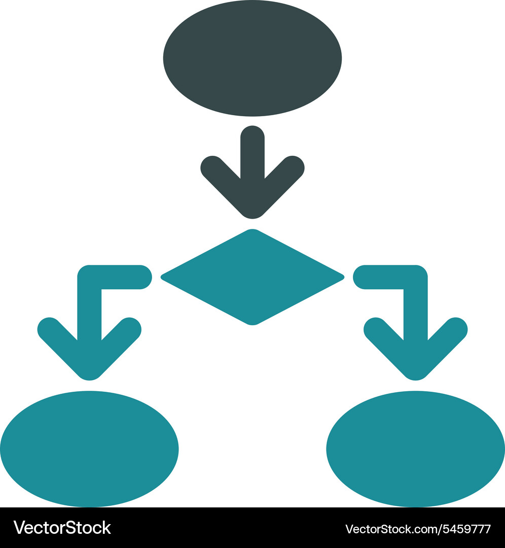 Flowchart icon from commerce set Vector Image