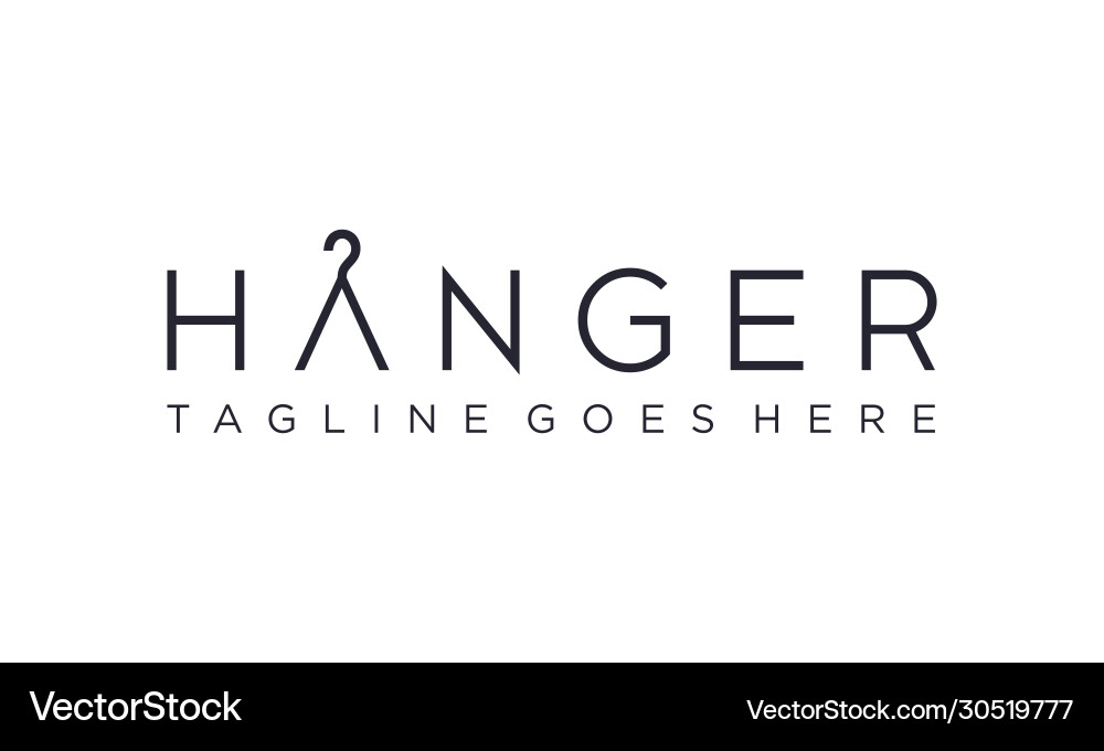 Hanger Logo-Design editierbar Hanger Logo-Design editierbar vektorbild