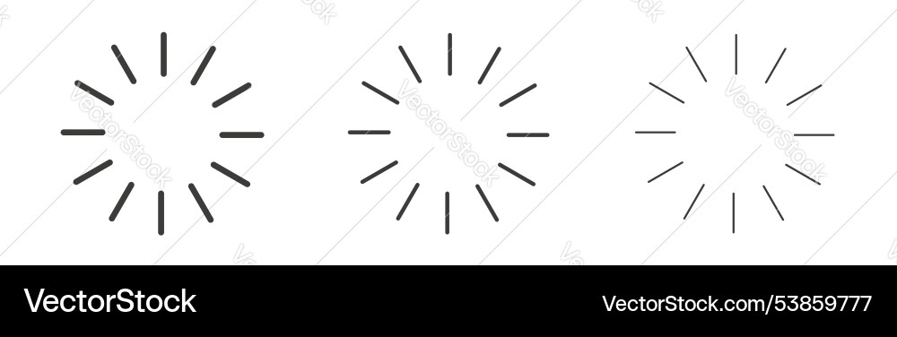 Loading icon set Vector Image