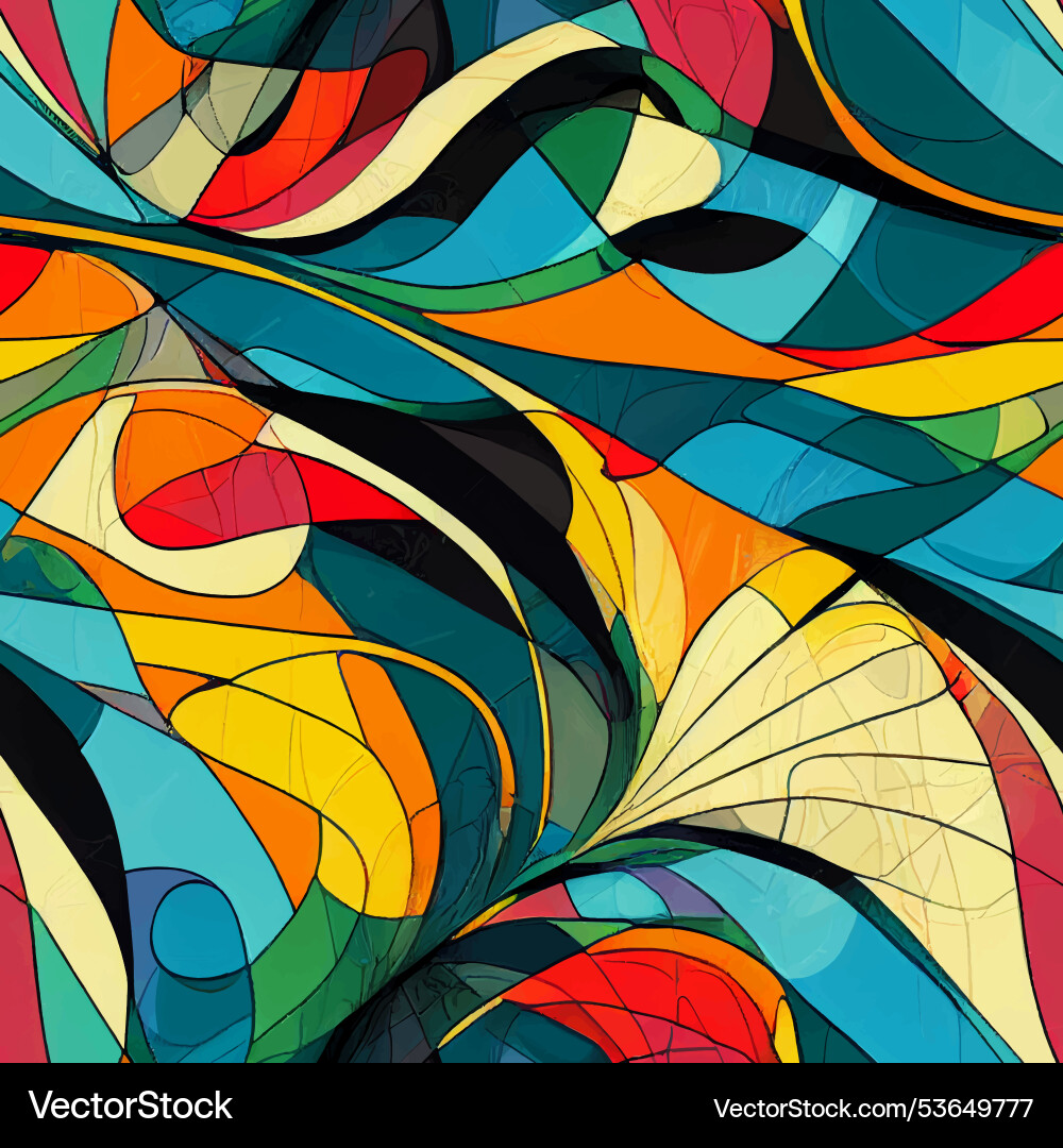 Modern seamless pattern with colorful flowing Modern seamless pattern with colorful flowing vector image