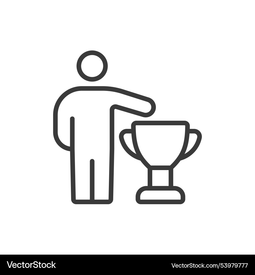 Self realization in line design Vector Image
