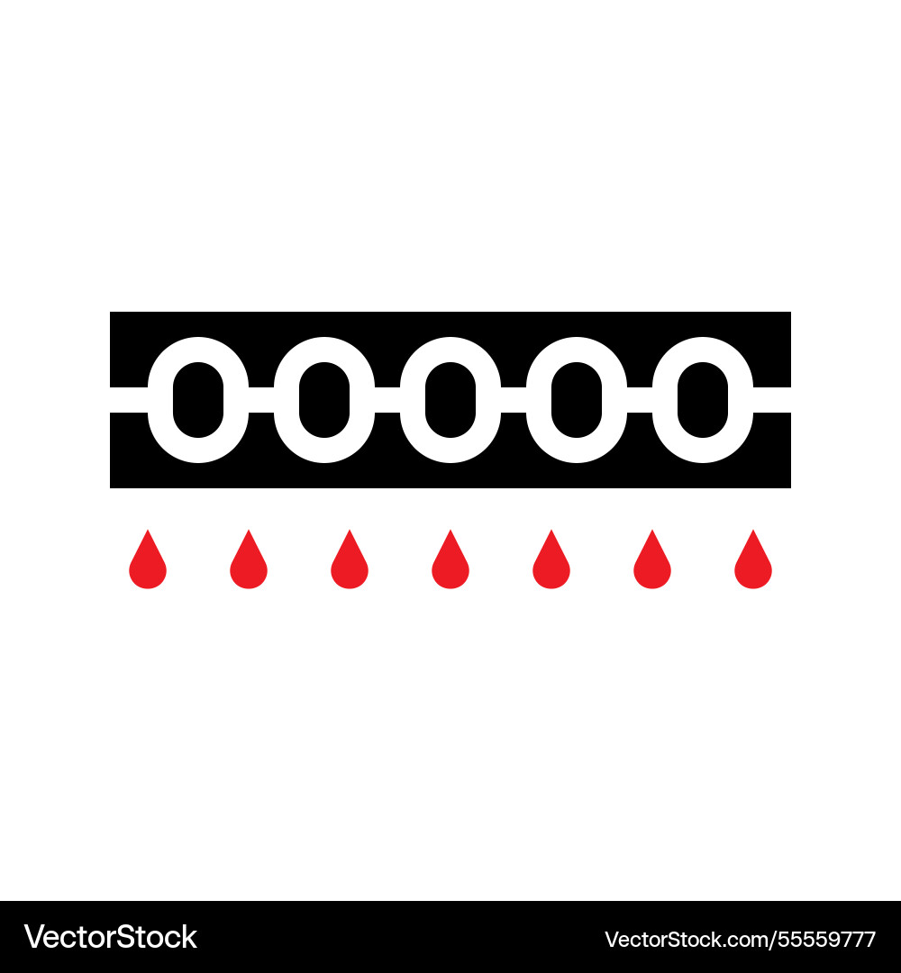 Sequential dripping a linear process graphic Sequential dripping a linear process graphic Vector Image