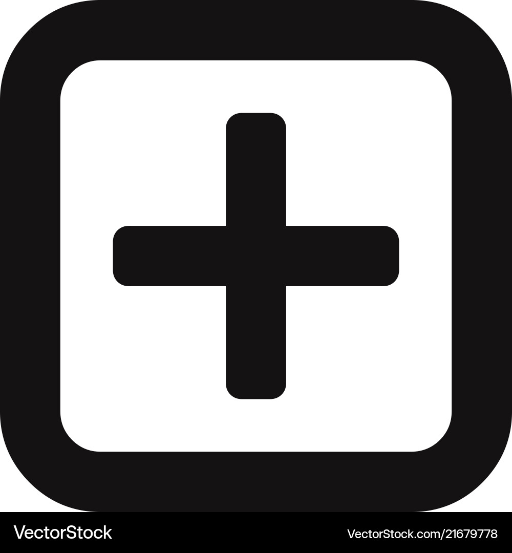 Add button icon Add button icon vector image