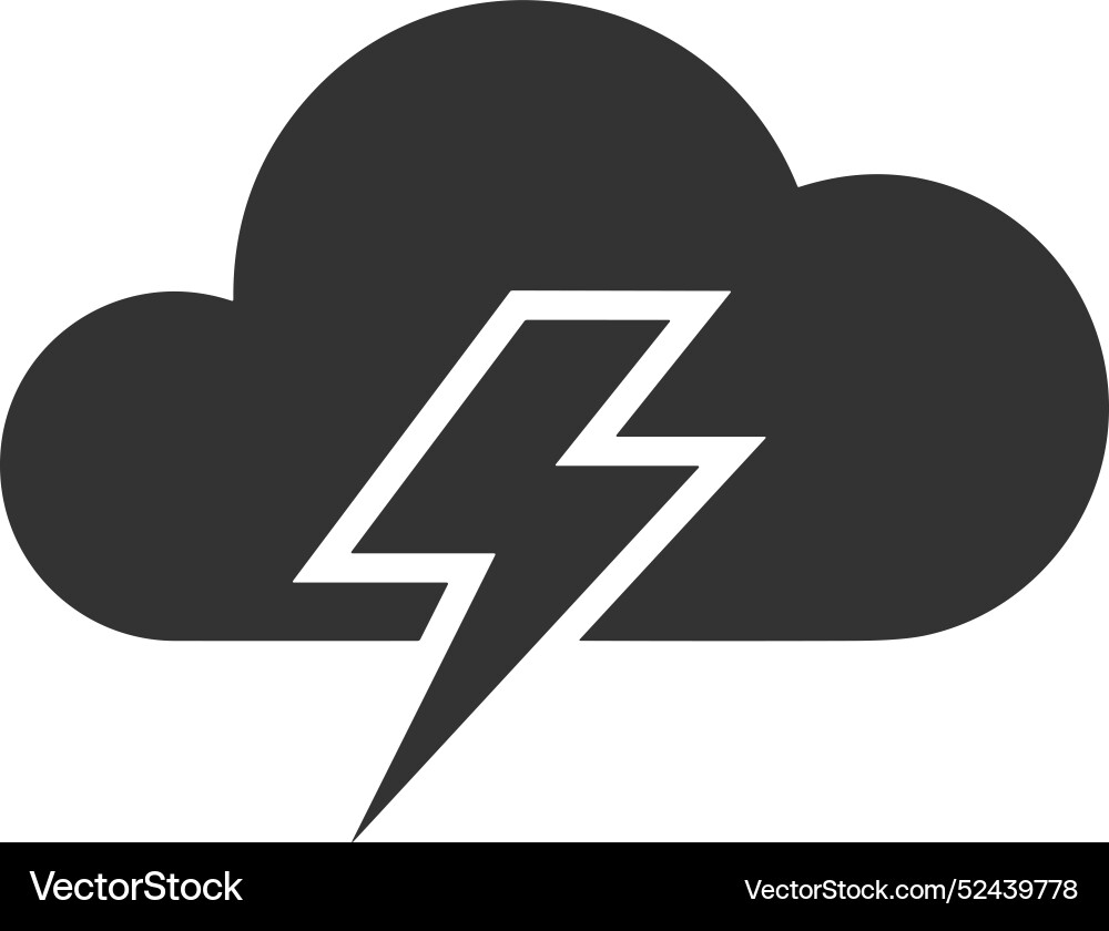 Cloud storage icon symbol image of the database Vector Image