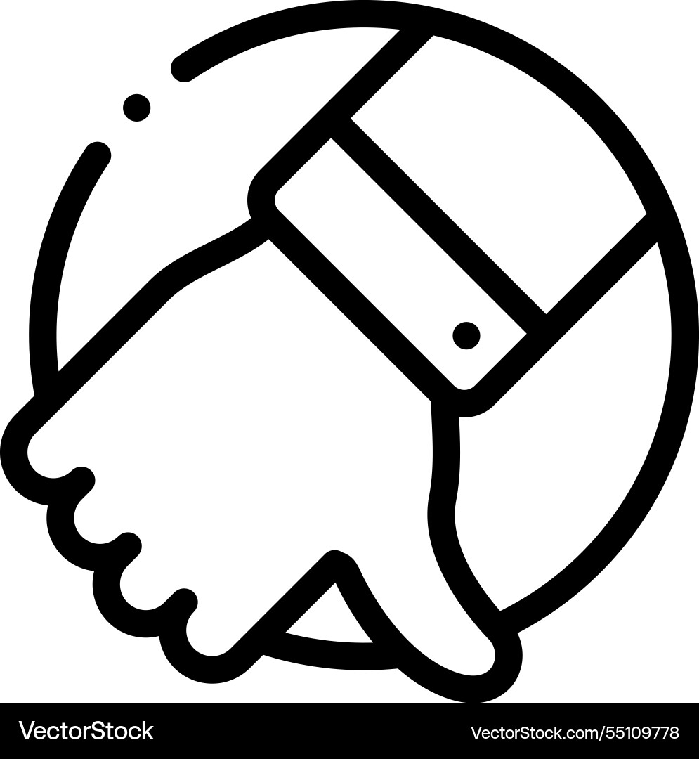 No icon thin linear style design isolated No icon thin linear style design isolated vector image
