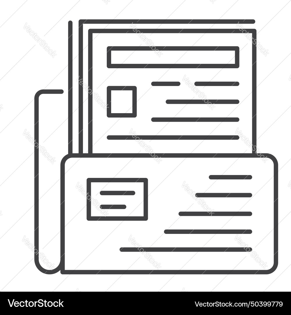 Folder directory file storage manager vector image