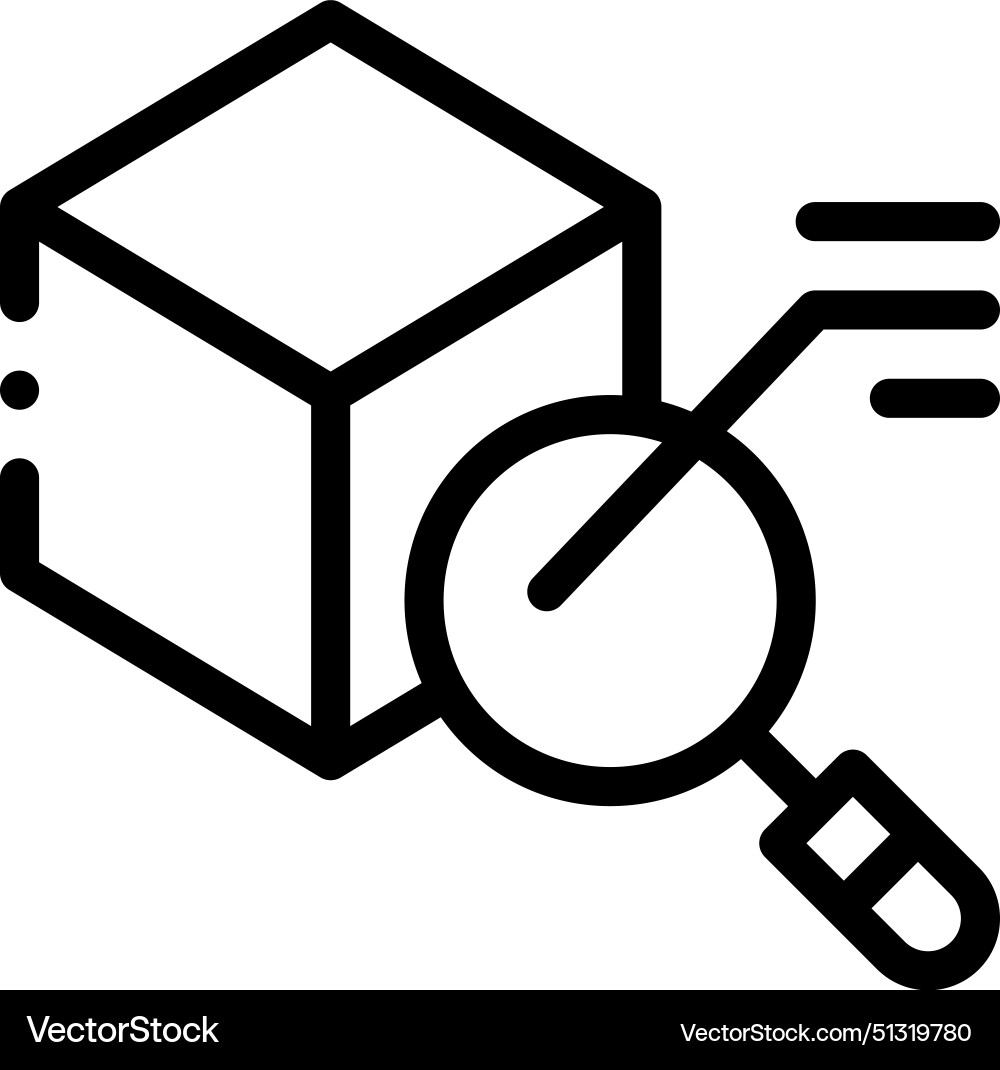 3d model icon thin linear style design isolated 3d model icon thin linear style design isolated vector image