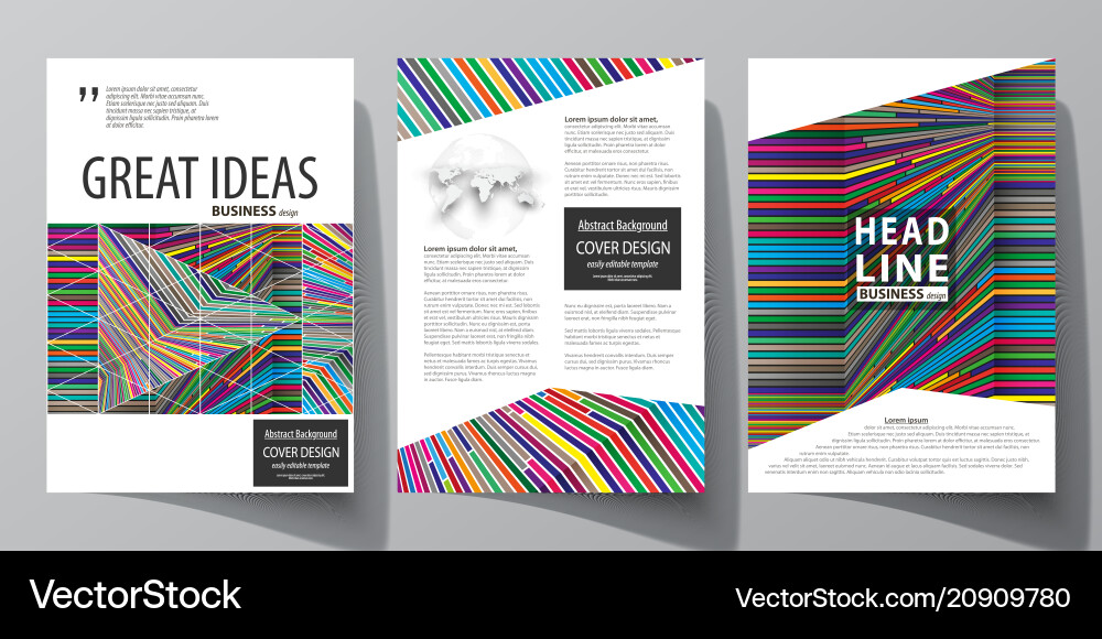Business Templates für Broschürenmagazin Flyer Business Templates für Broschürenmagazin Flyer vektorbild