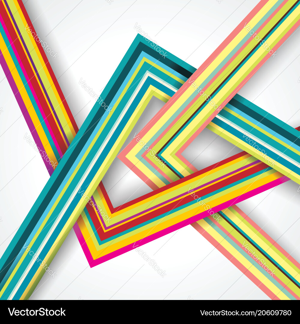 Color layers overlap background with space Color layers overlap background with space vector image