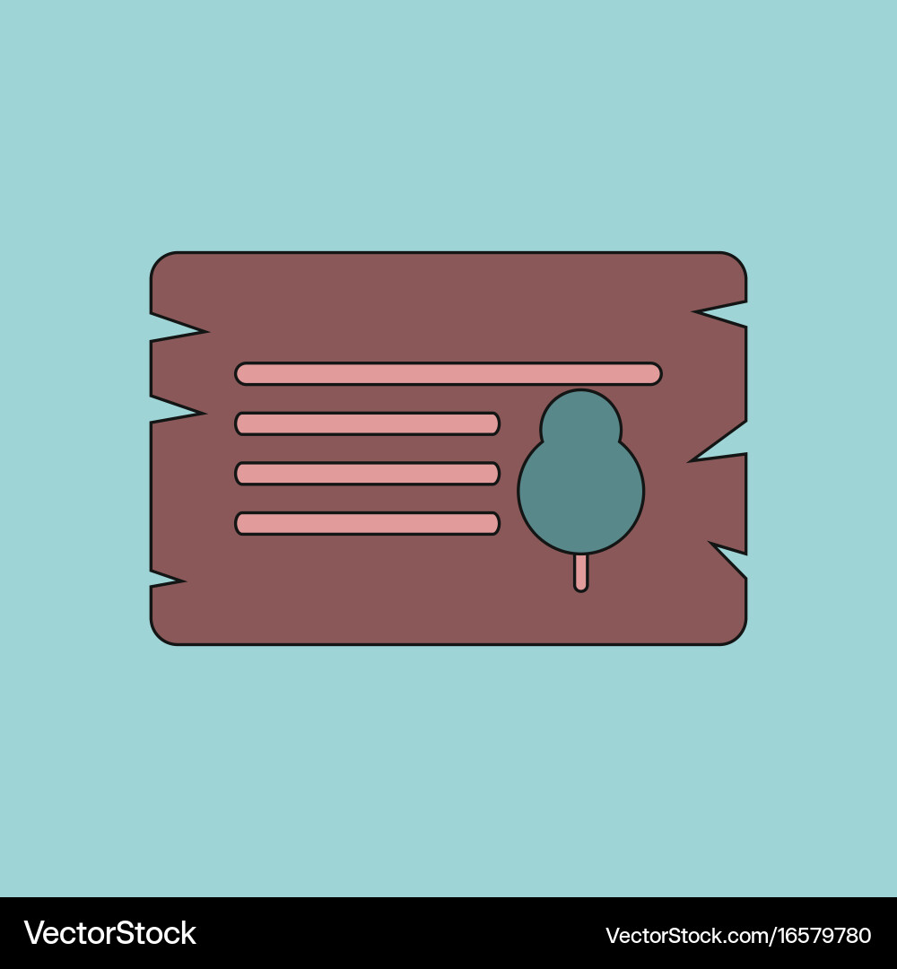Flat icon design collection paper from tree vector image
