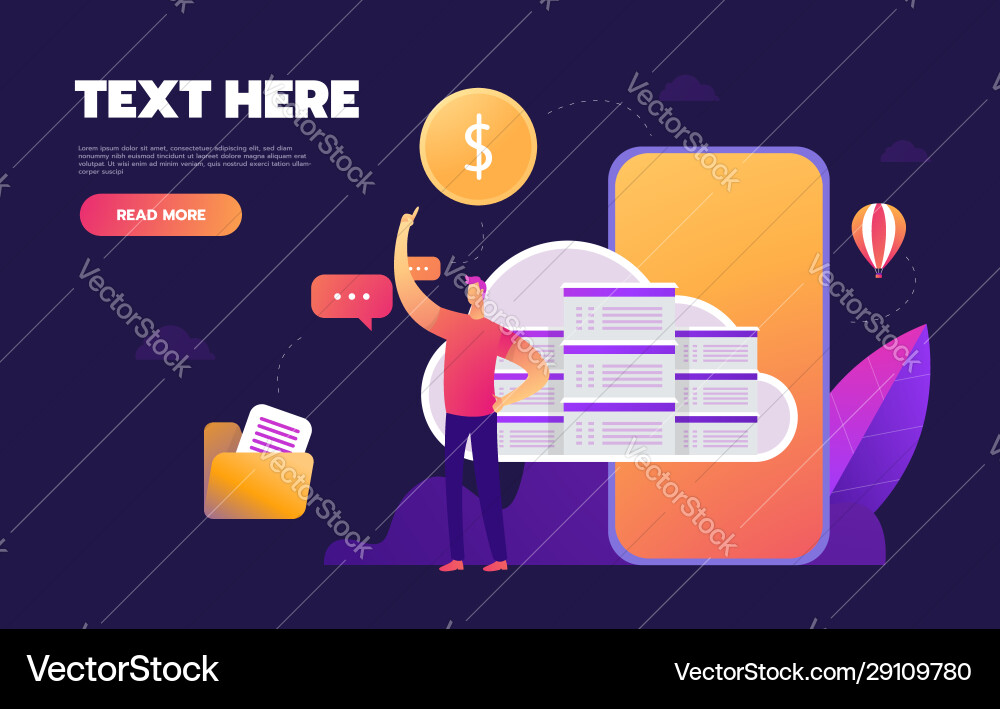 Flat style cloud computing and communication Flat style cloud computing and communication vector image