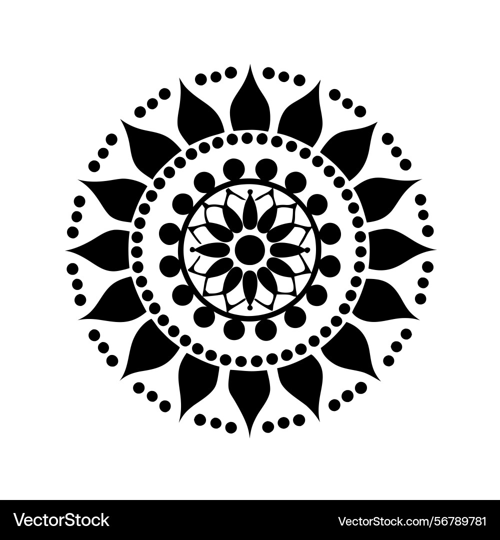 Elegant mandala design with intricate pattern Vector Image
