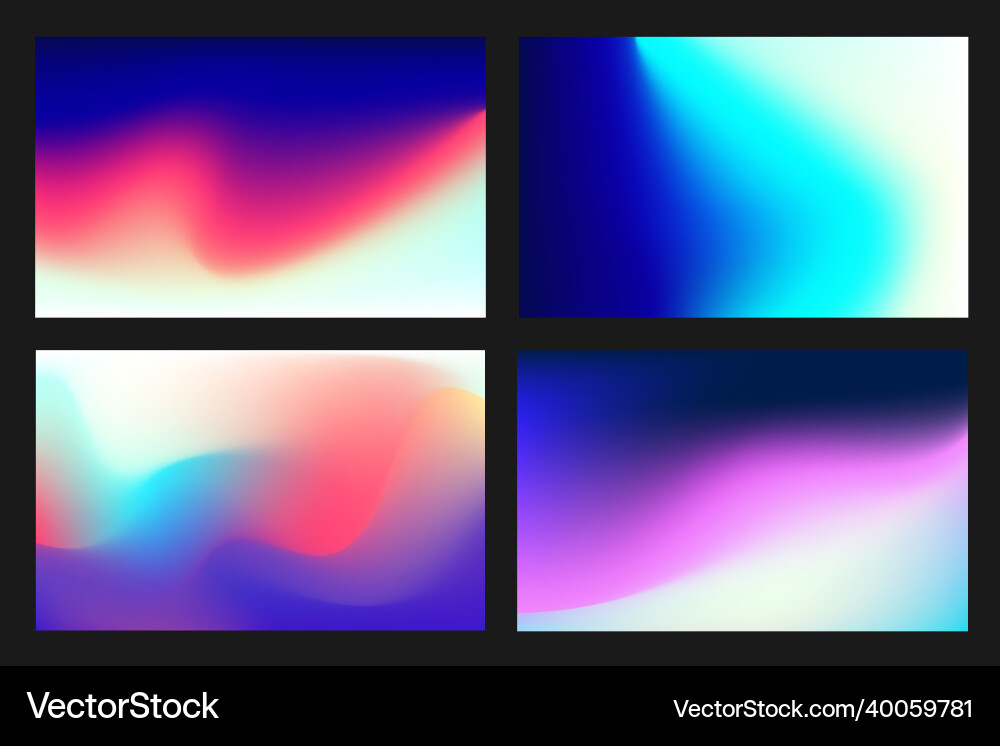 Gradient abstract backgrounds Royalty Free Vector Image