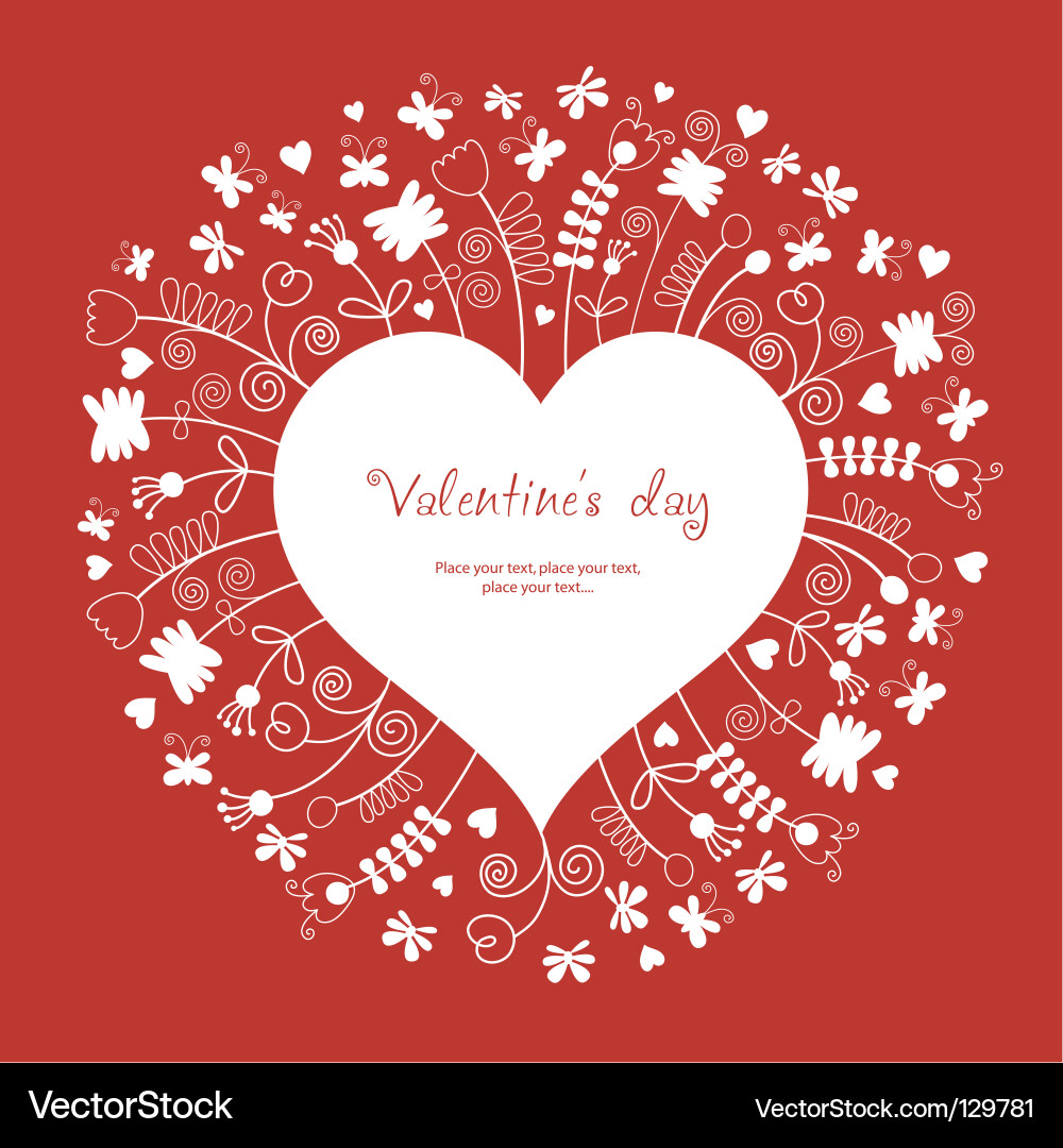 Romantic Valentine Background Vector Image