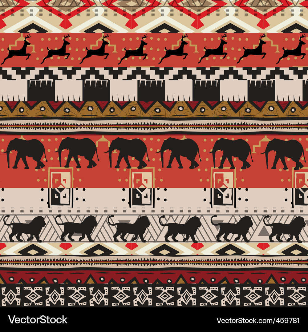 Safari pattern Vector Image